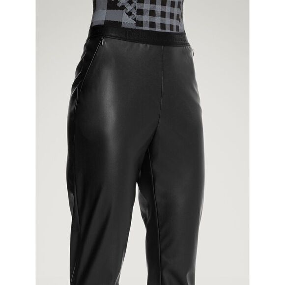 NWT Wolford Vegan Leather Trouser Pants Black L - Picture 4 of 16
